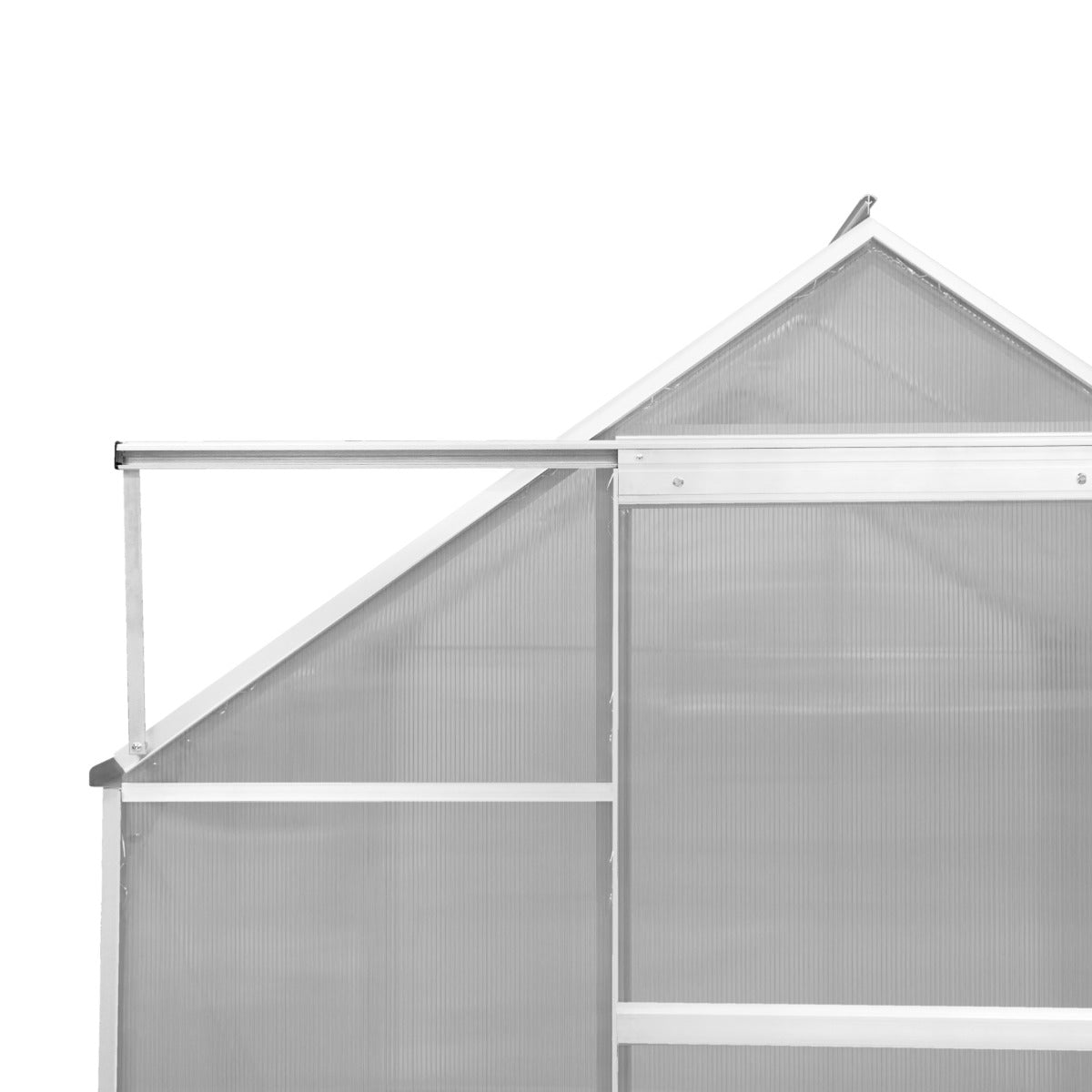 Polycarbonate Greenhouse Frame Only 6ft x 10ft – Silver - Used - Very Good