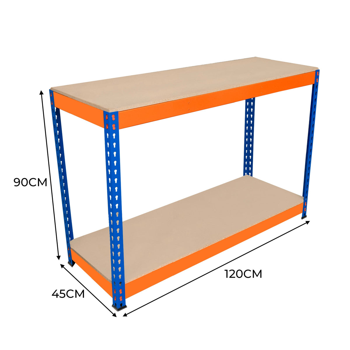 S-Rax 2 Tier Workbench - 120cm x 45cm x 90cm - Like New