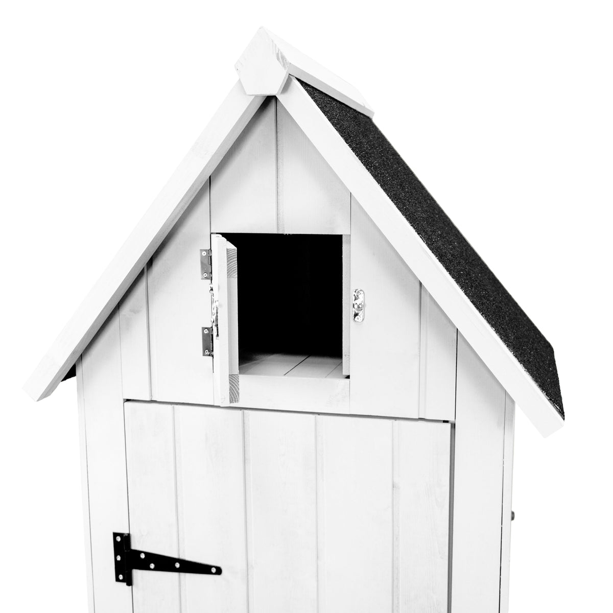 Wooden Garden Shed - White - Like New