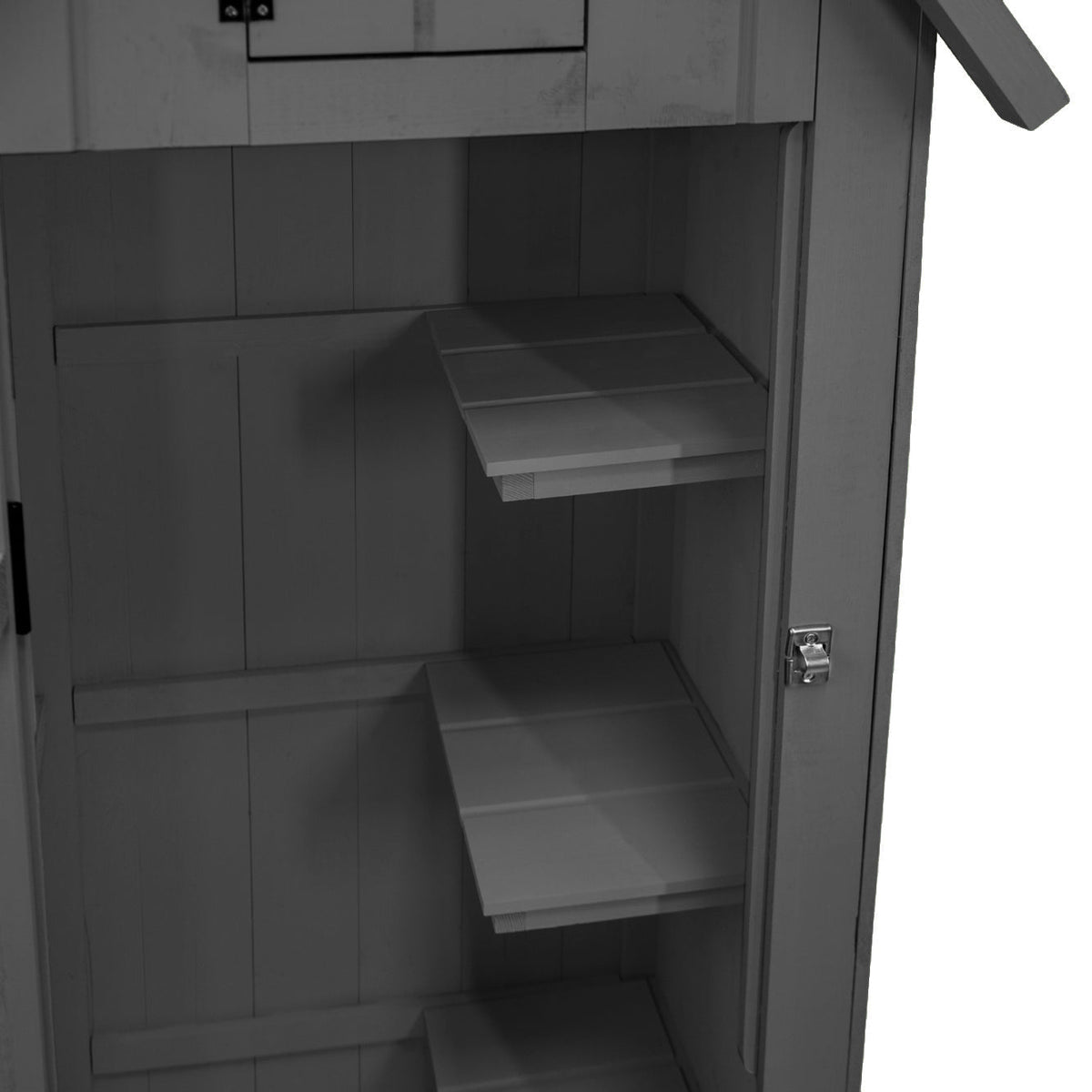Wooden Garden Shed - Dark Grey - Like New