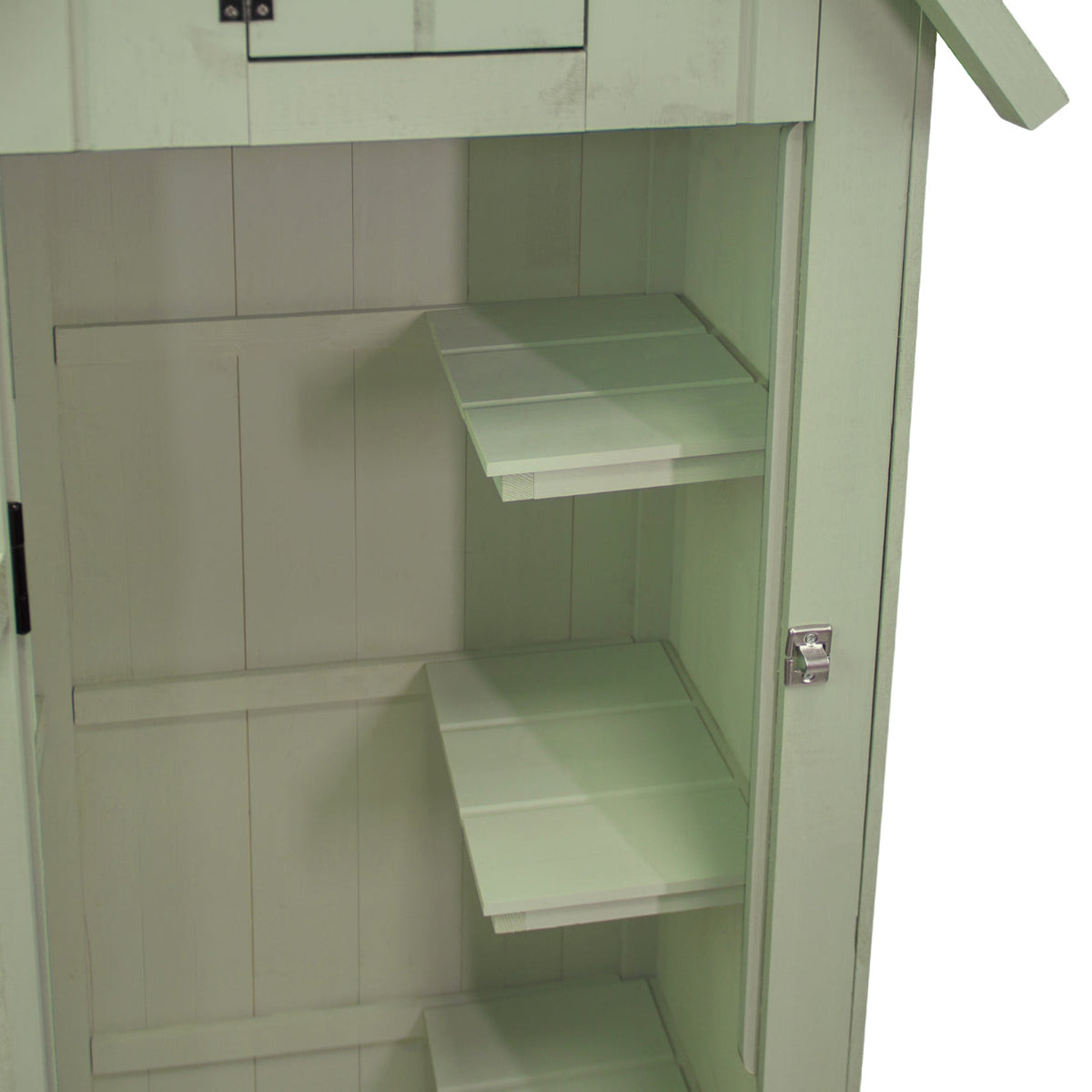 Wooden Garden Shed - Green - Like New