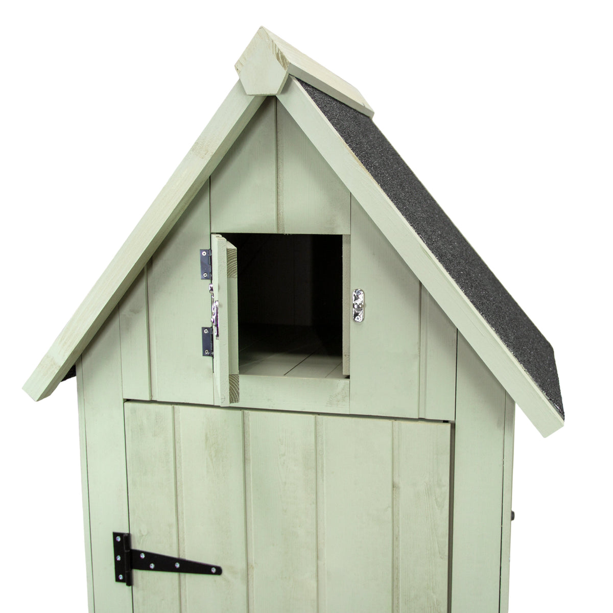 Wooden Garden Shed - Green - Like New