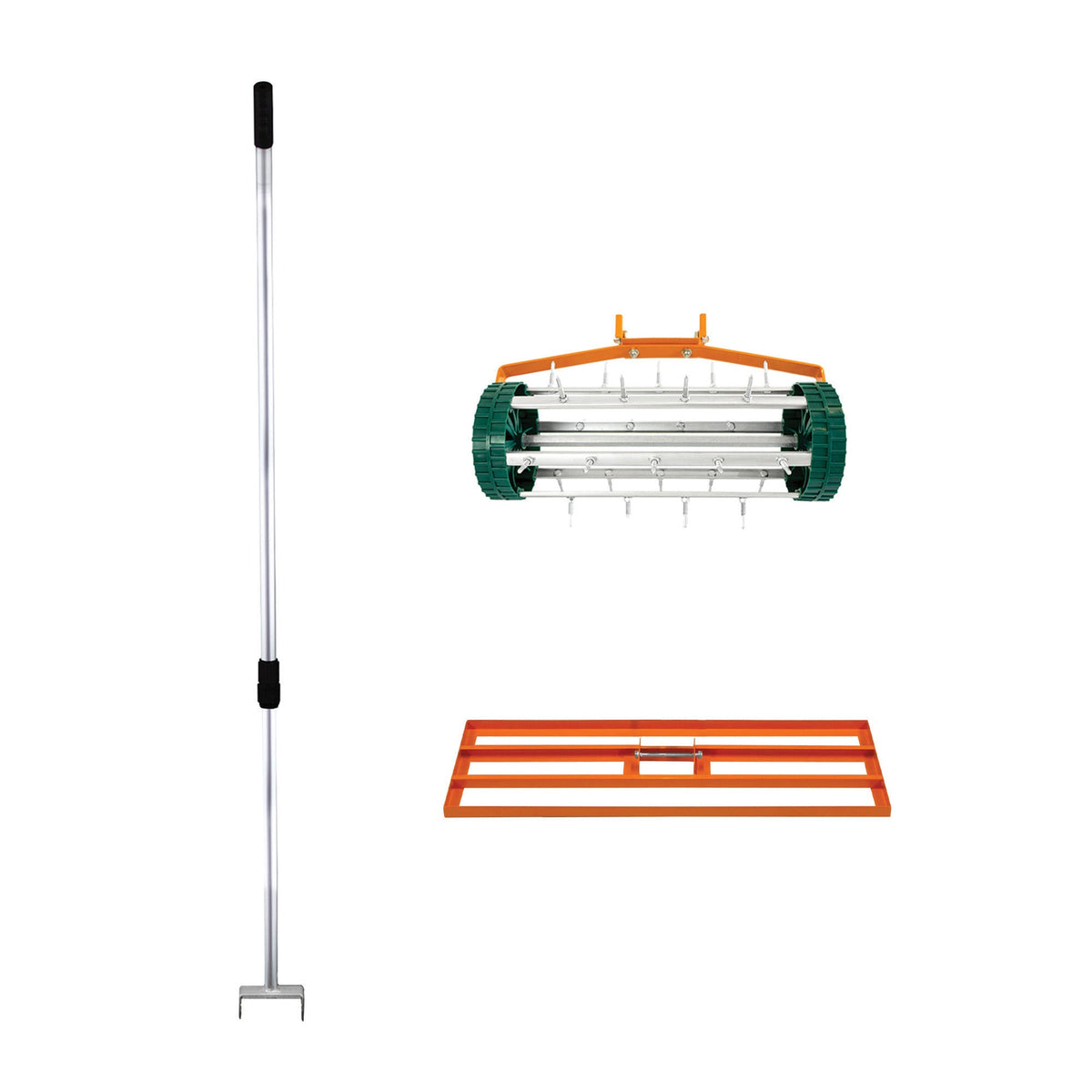 100cm Lawn Leveller & Aerator – Orange - Used - Good