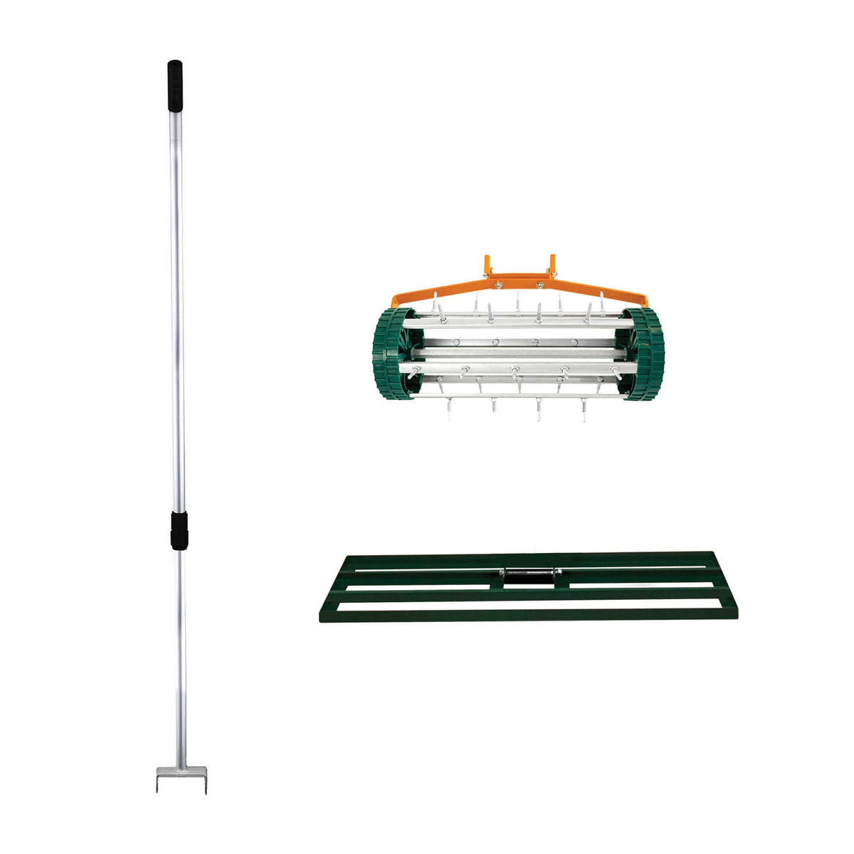 100cm Lawn Leveller & Aerator – Green - Like New