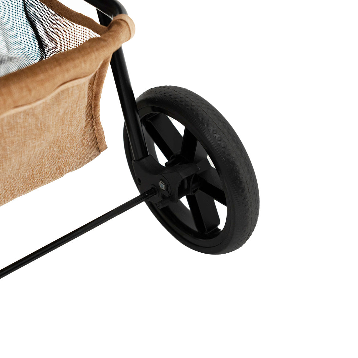 Pet Stroller with Rain Cover – Woven Beige - Used - Good