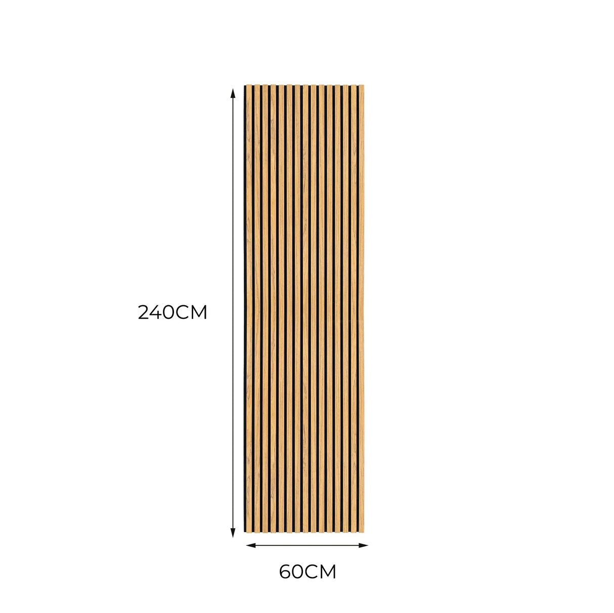 Acoustic Slat Wall Panel - Oak - Like New