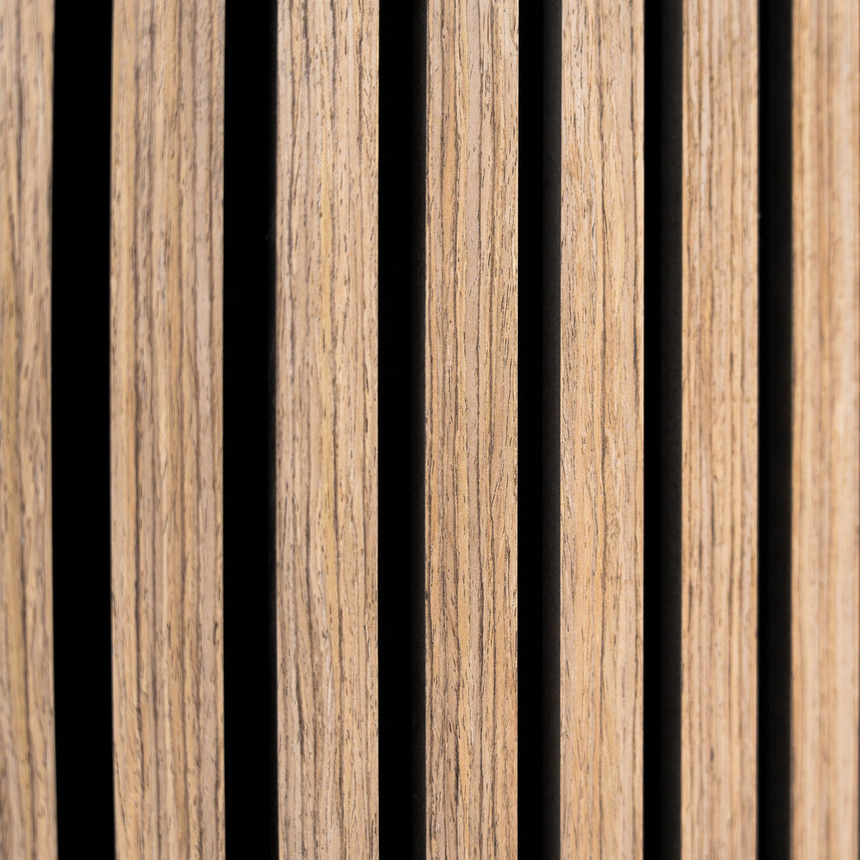 Acoustic Slat Wall Panels x 2 - Light Walnut - Used - Good