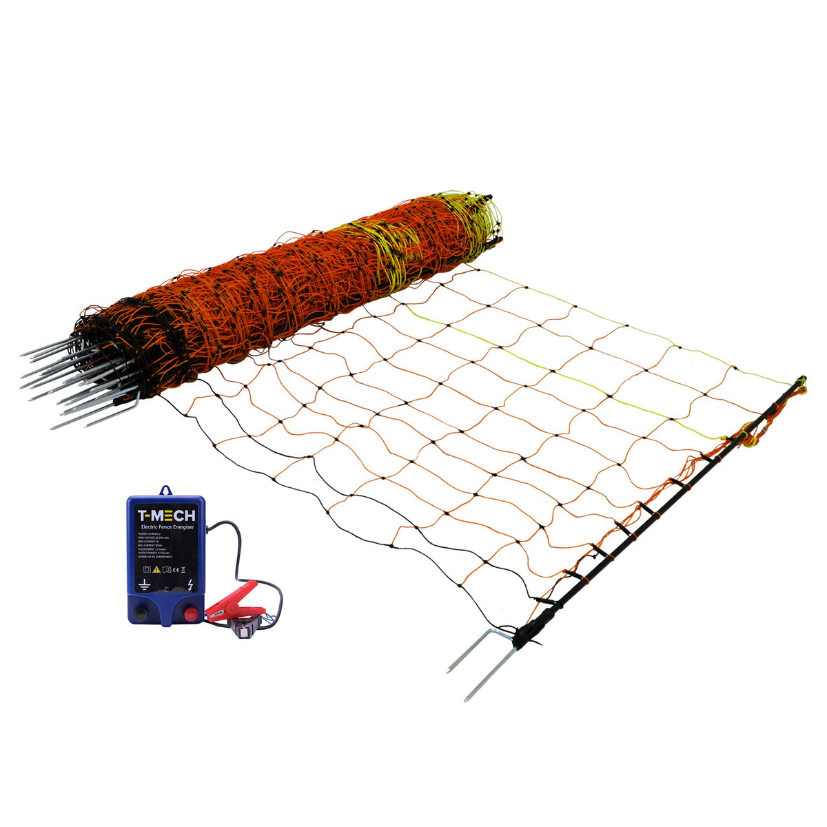 Electric Fence Energiser & Poultry Netting - 50m - Used - Good