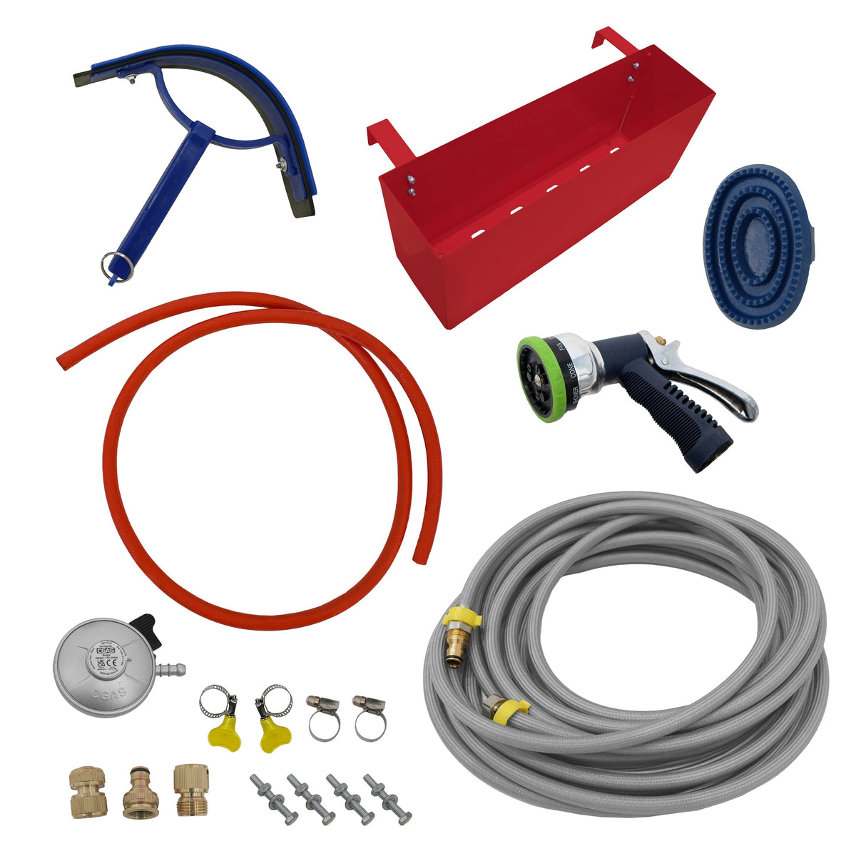 Deluxe Portable Horse Shower - Red - Used - Good