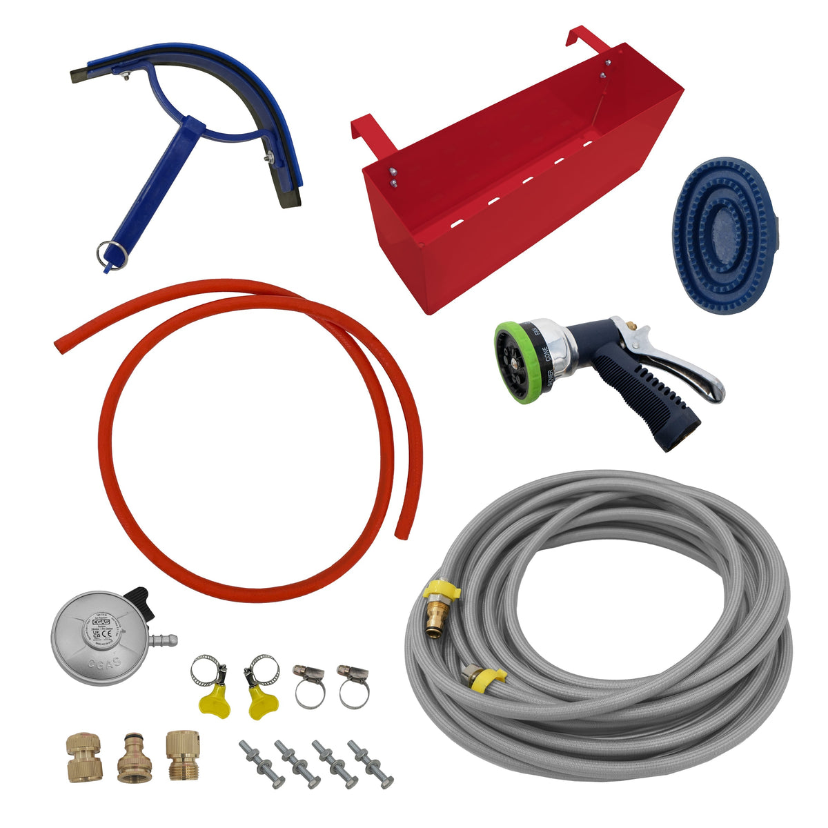 Deluxe Portable Horse Shower - Red - Like New