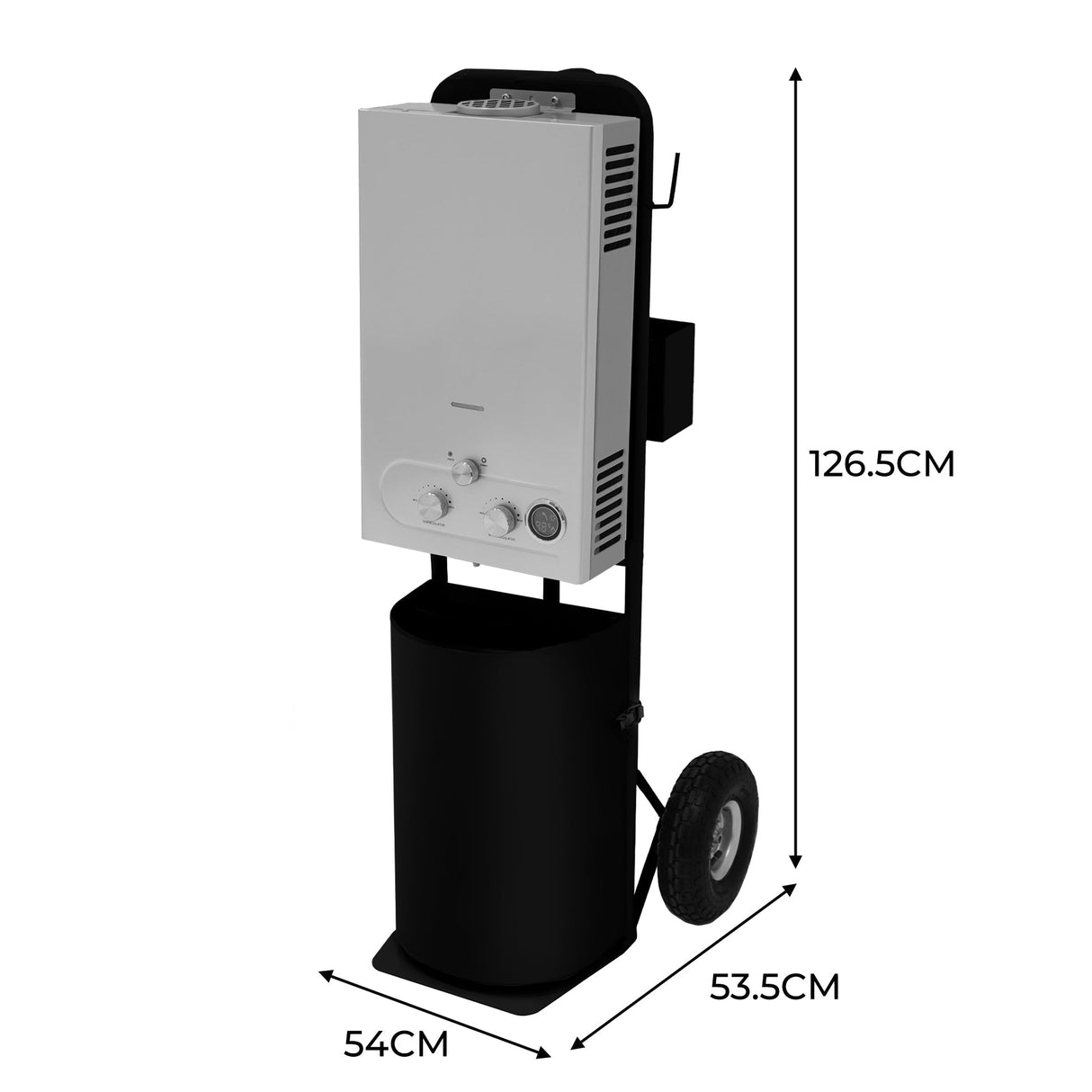 Deluxe Portable Horse Shower - Black - Like New