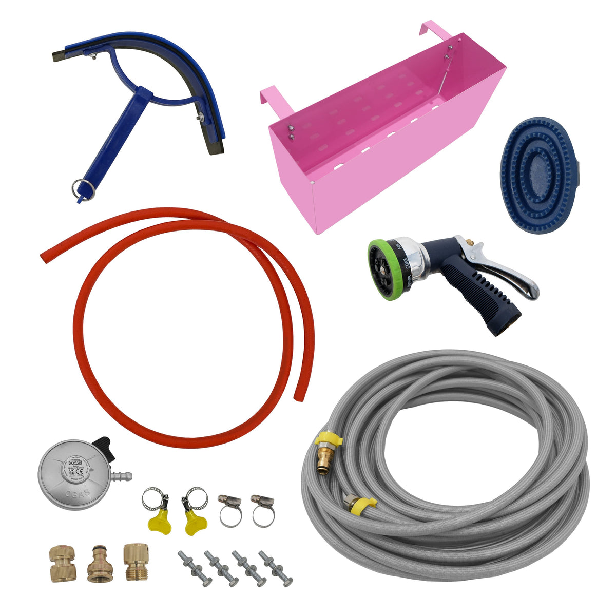 Deluxe Portable Horse Shower - Pink - Used - Good
