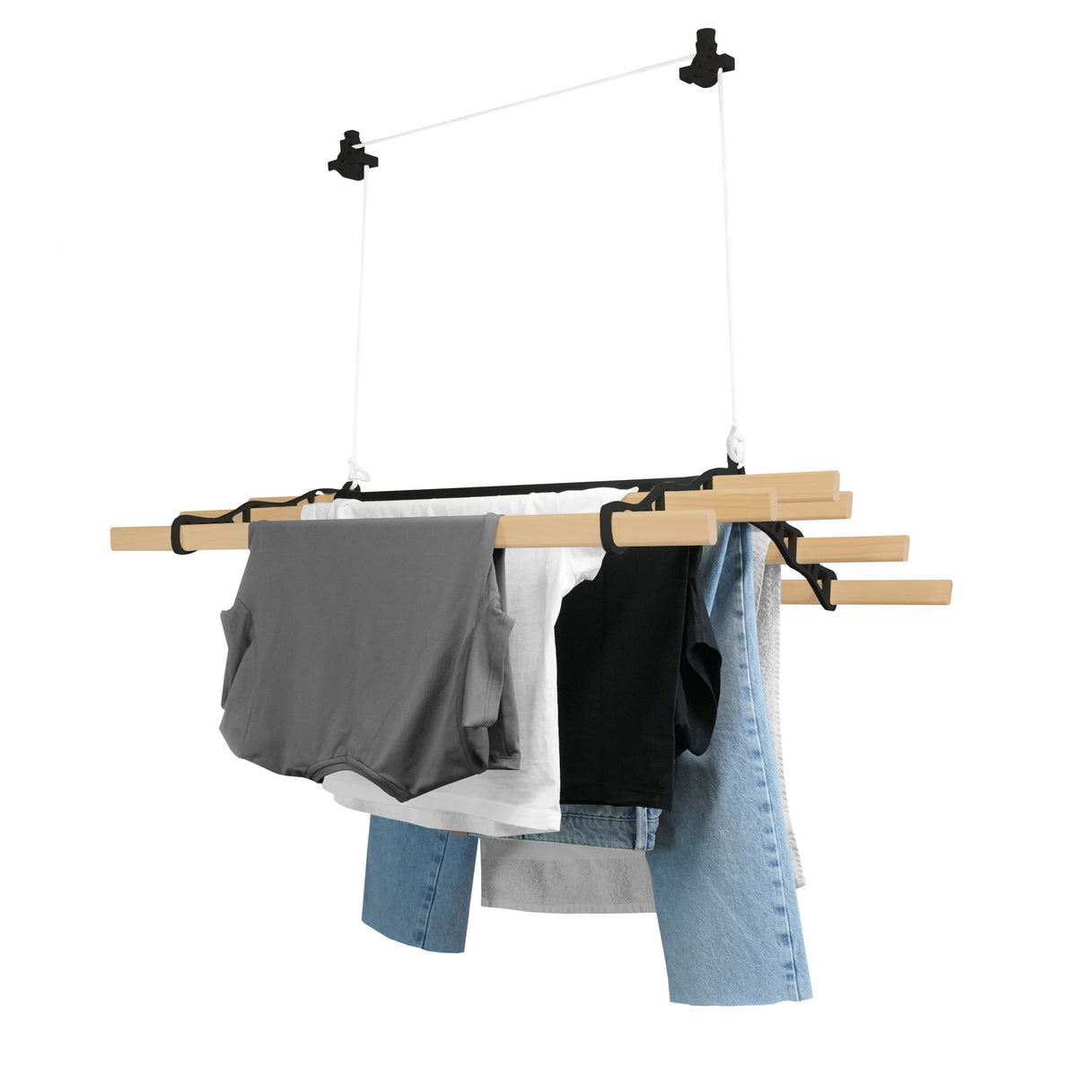 Clothing Airer Ceiling Pulley - Black - 0.9m - Used - Acceptable