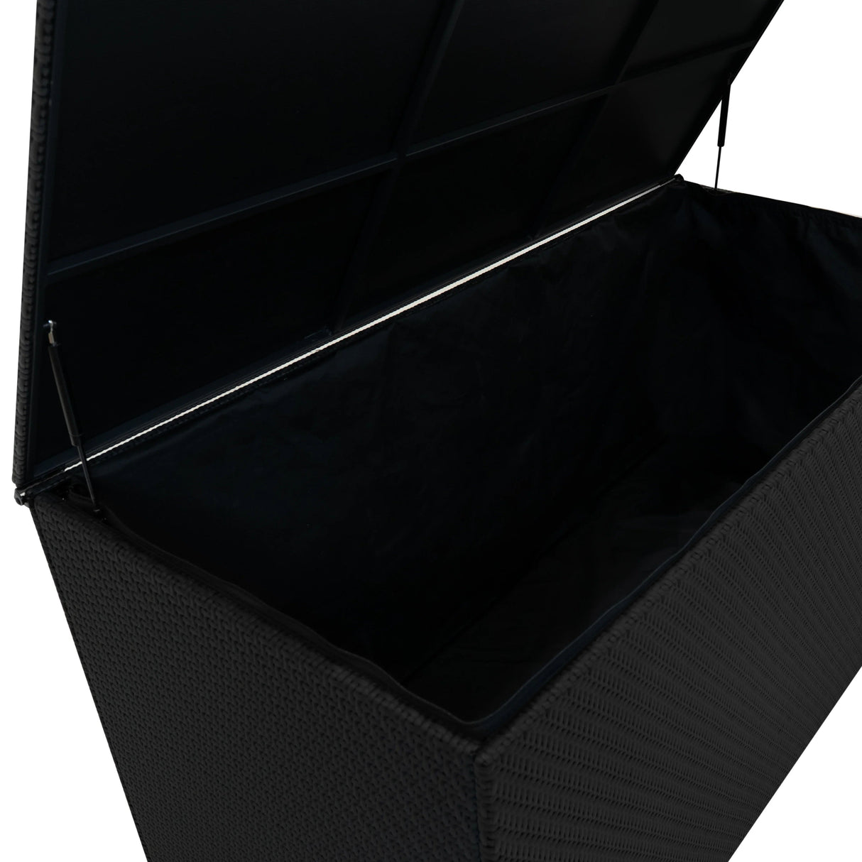 Rattan Storage Box 700L - Black - Like New