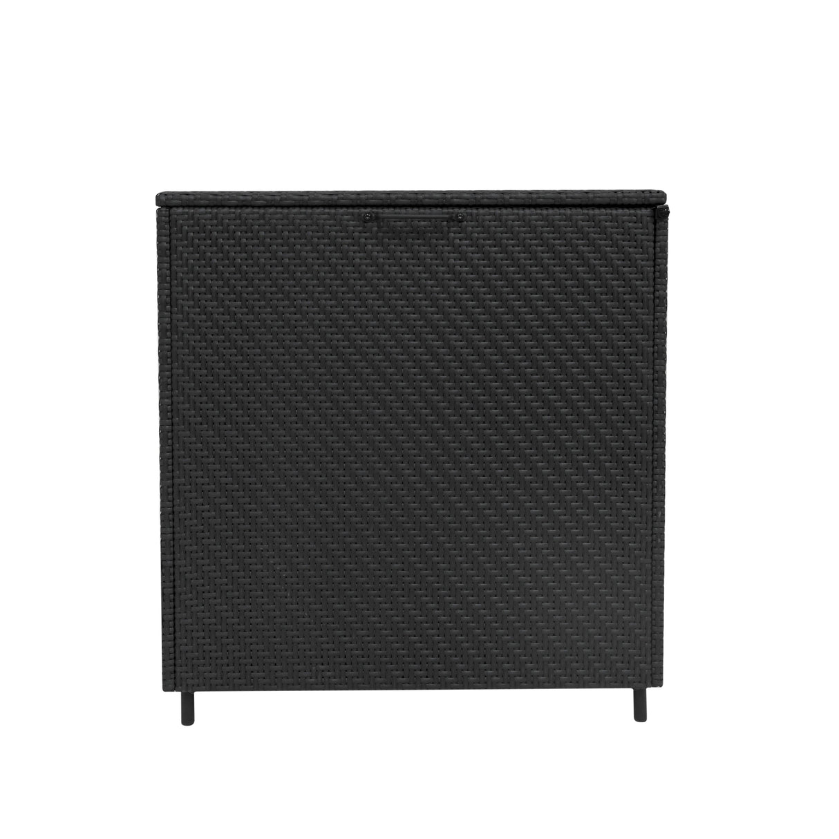 Rattan Storage Box 700L - Black - Like New