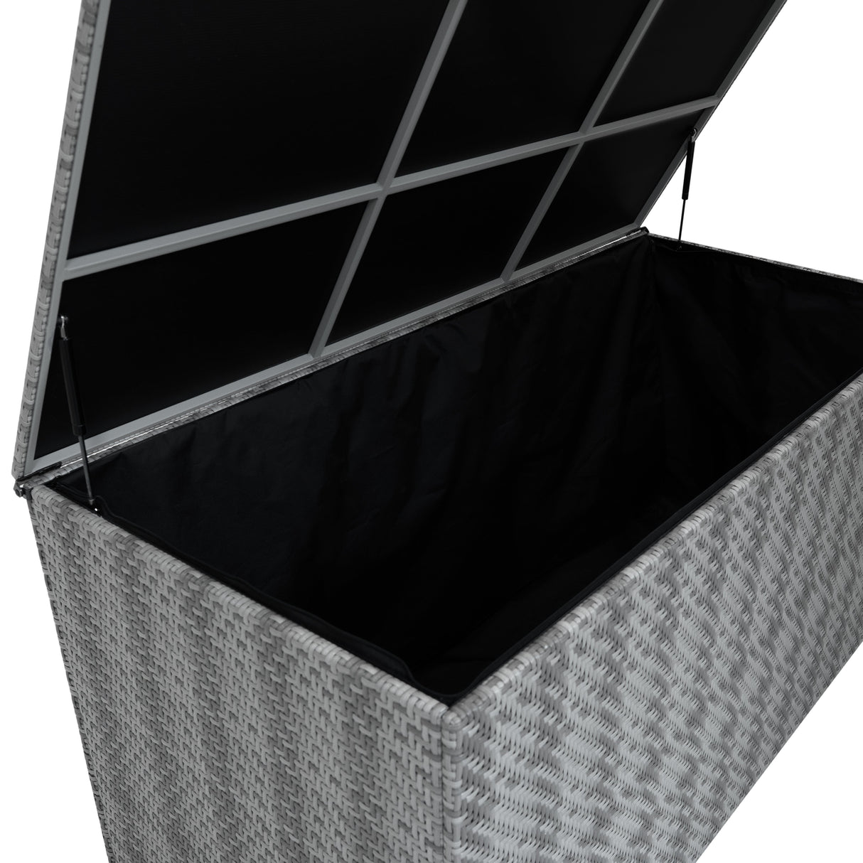 Rattan Storage Box 700L - Grey - Used - Good