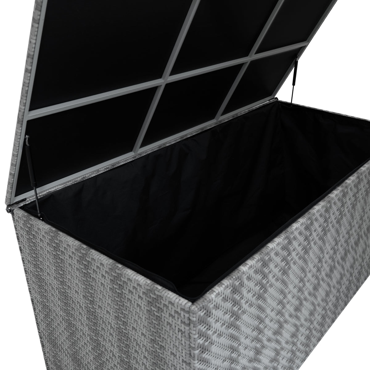 Rattan Storage Box 700L - Grey - Like New