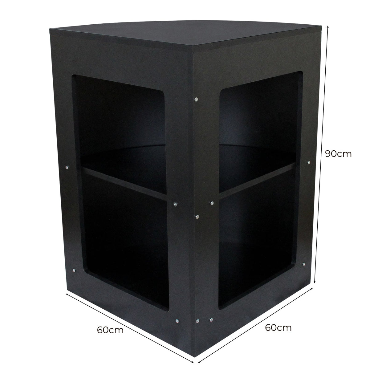 Retail Shop Corner Counter CM60 - Black - Used - Good