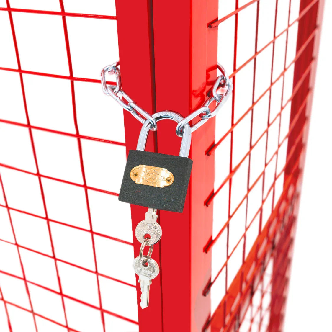 Red Gas Bottle Collapsible Mesh Cage - 90cm x 80cm x 43cm - Used - Acceptable