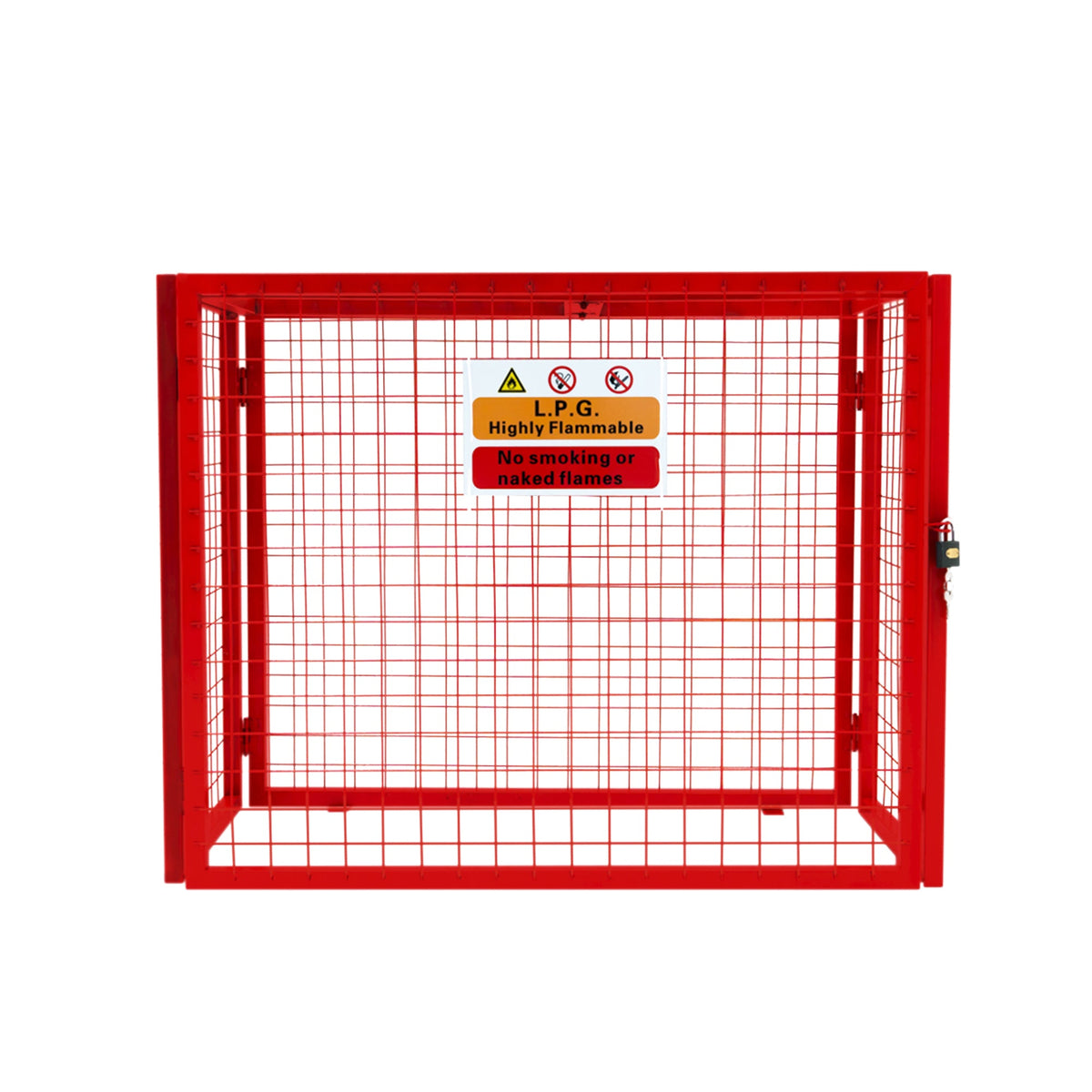 Red Gas Bottle Collapsible Mesh Cage - 92cm x 110cm x 50cm - Used - Very Good