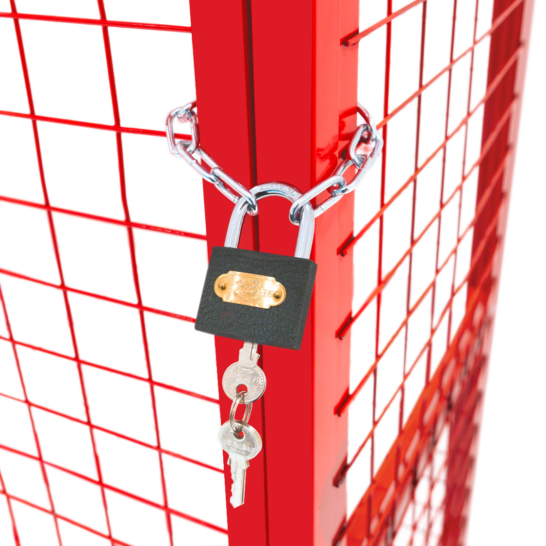 Red Gas Bottle Collapsible Mesh Cage – 181cm x 116cm x 57cm - Used - Very Good
