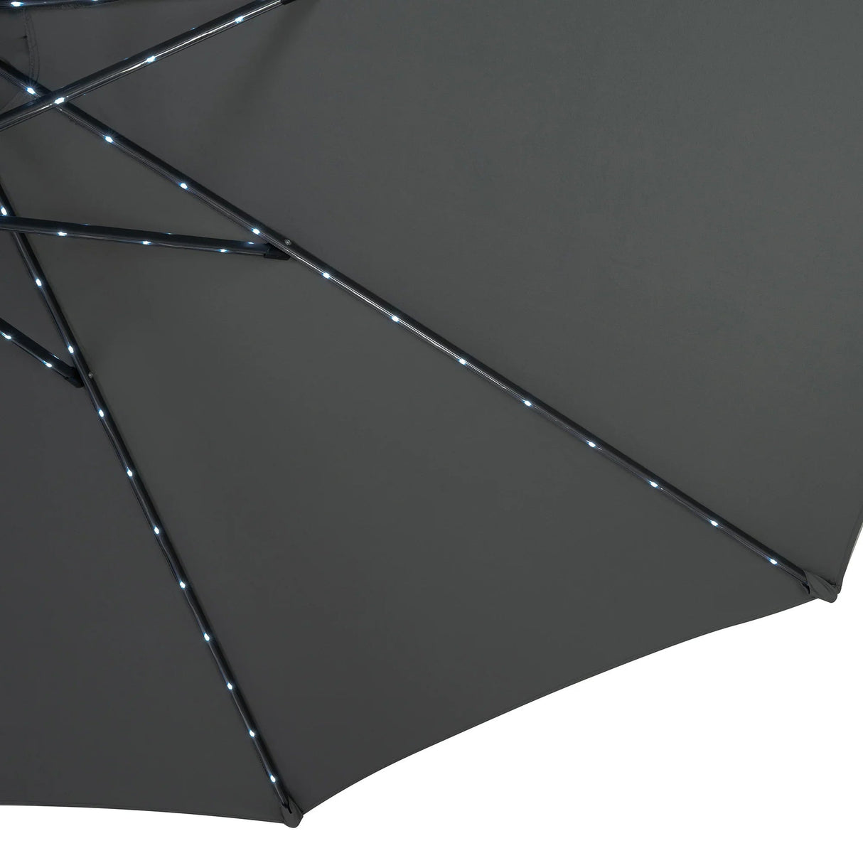 LED Tilt Parasol 2.7m – Grey - Used - Good