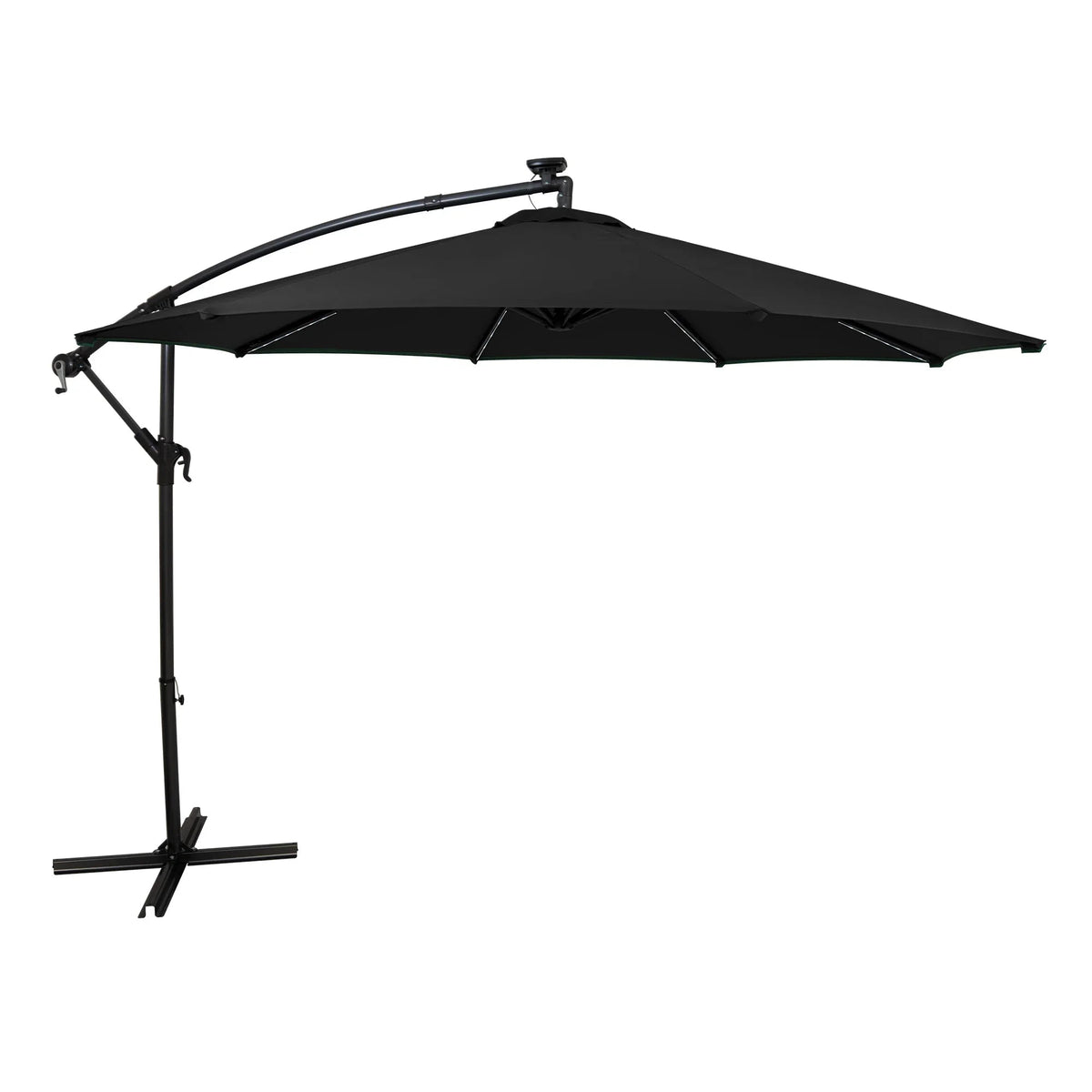 LED Cantilever Parasol 3m – Black - Used - Very Good