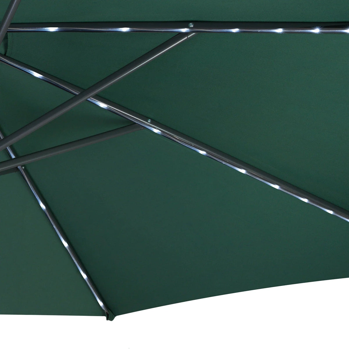 LED Cantilever Parasol 3m – Green - Like New