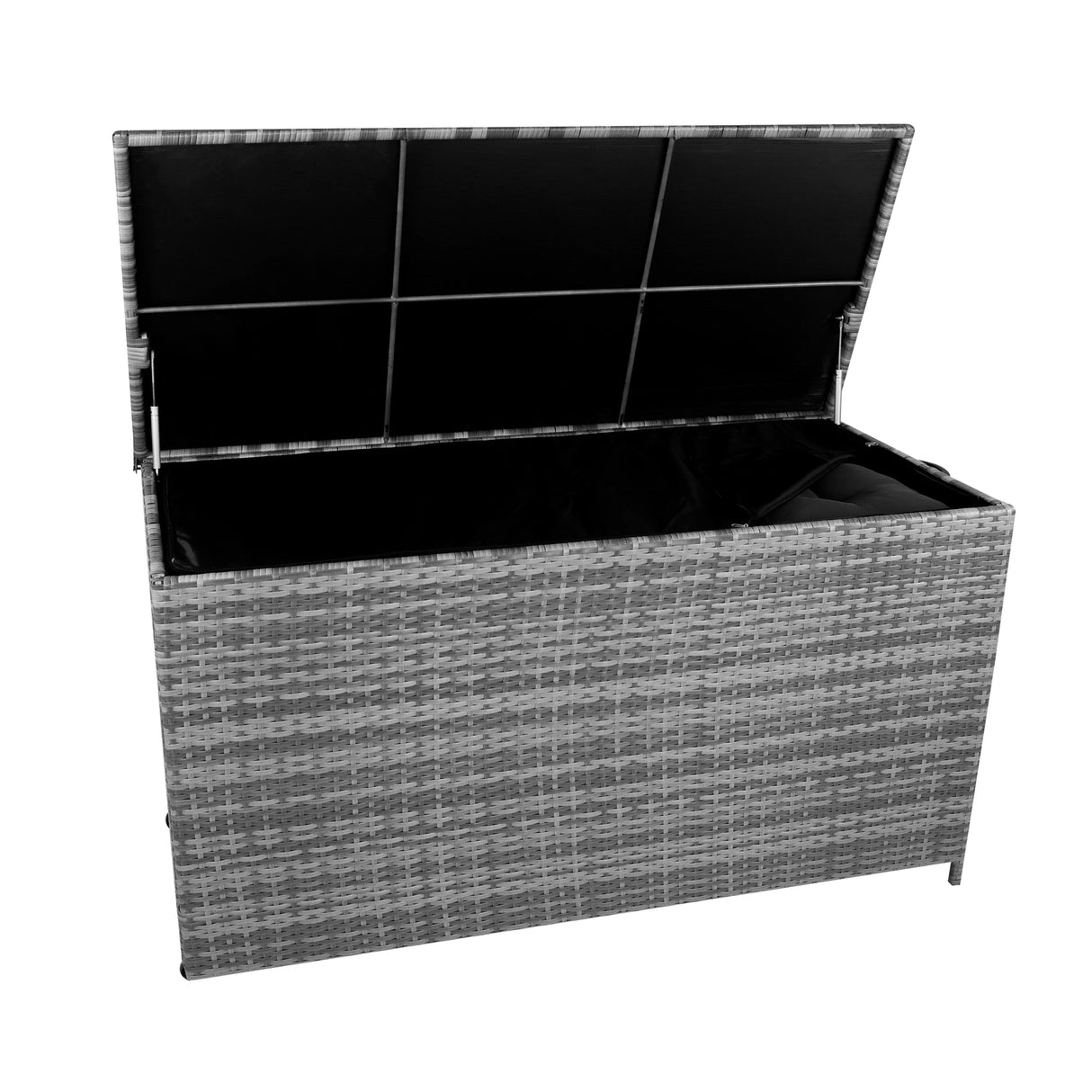 Rattan Cushion Storage Box 700L - Grey - Used - Acceptable