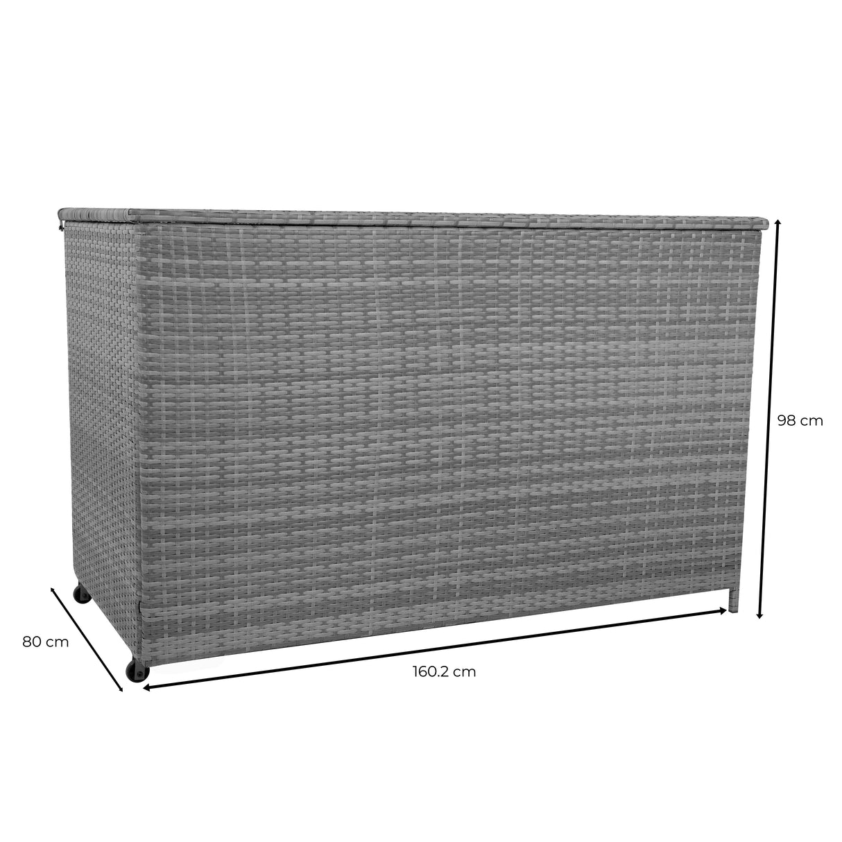 Rattan Cushion Storage Box 996L - Grey - Used - Good