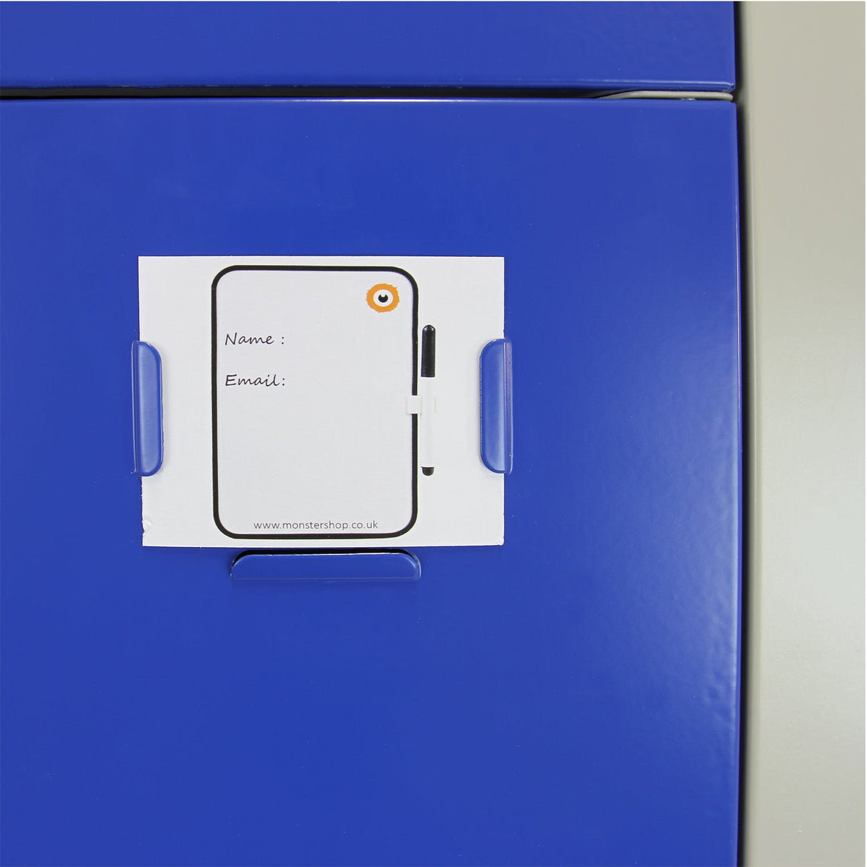 Metal Storage Lockers - Six Doors, Flatpacked, Blue - Used - Acceptable