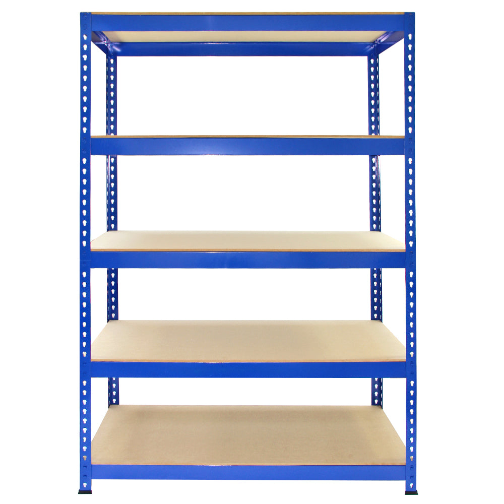 2 x T-RAX Blue Metal Racking Units 75cm x 150cm x 30cm - Used - Good