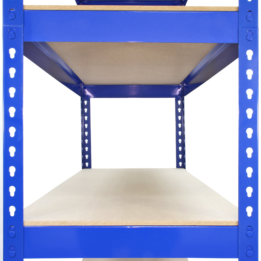 2 x T-RAX Blue Metal Racking Units 75cm x 150cm x 30cm - Used - Acceptable