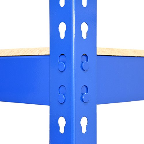 2 x T-RAX Blue Metal Racking Units 75cm x 150cm x 30cm - Used - Very Good