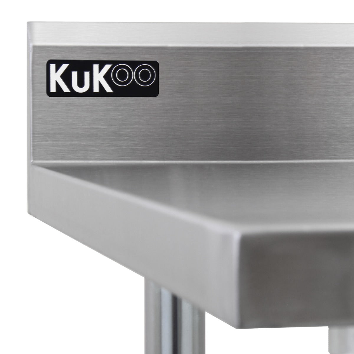 5ft Stainless Steel Catering Bench & 2 x Wall Mounted Shelves - Like New