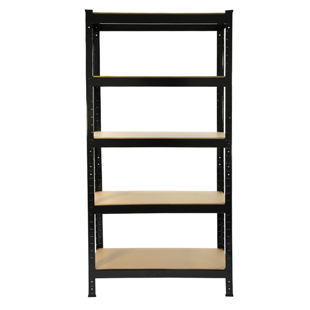 5 x T-RAX Black Metal Racking Units 75cm x 150cm x 30cm - Used - Acceptable