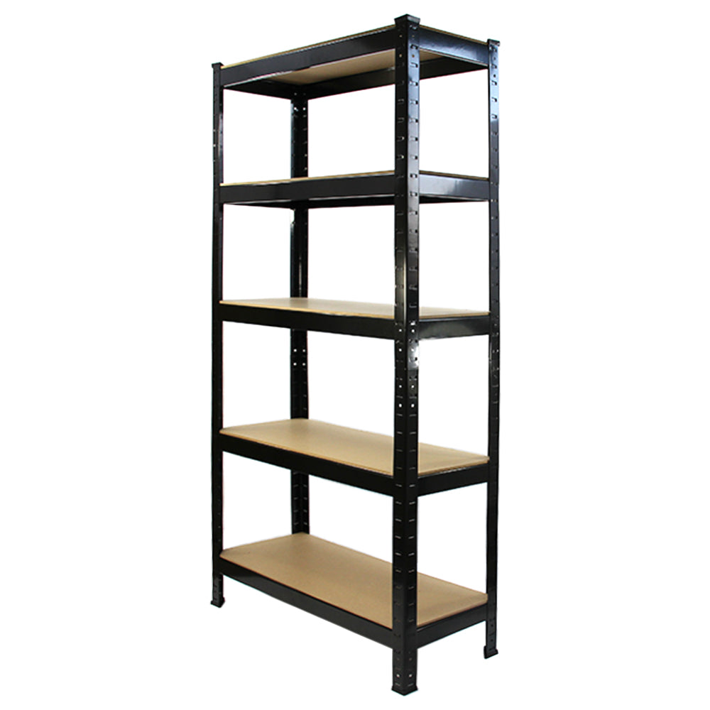 5 x T-RAX Black Metal Racking Units 75cm x 150cm x 30cm - Used - Acceptable