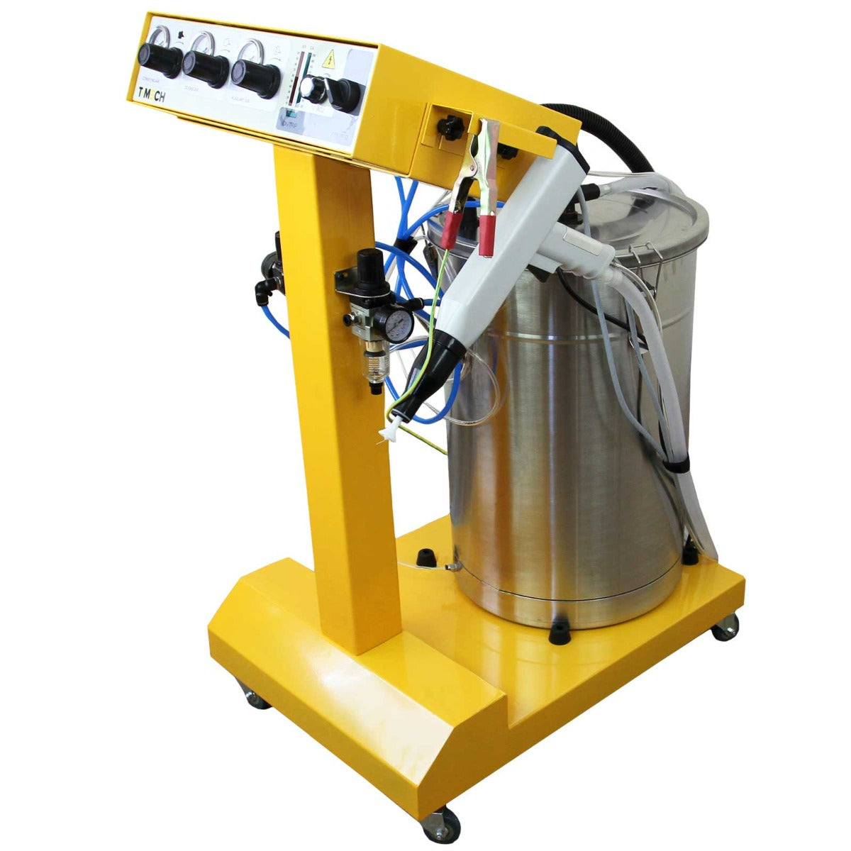 T-Mech Electrostatic Powder Coating Machine & Curing Oven & 220L Sandblasting Cabinet - Used - Acceptable