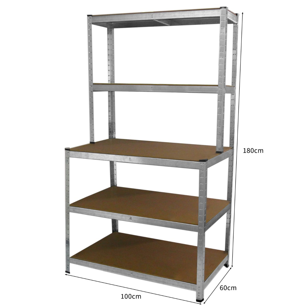 2 x 90cm Galwix & Galwix Workbench Shelving Unit & Mallet - Used - Acceptable