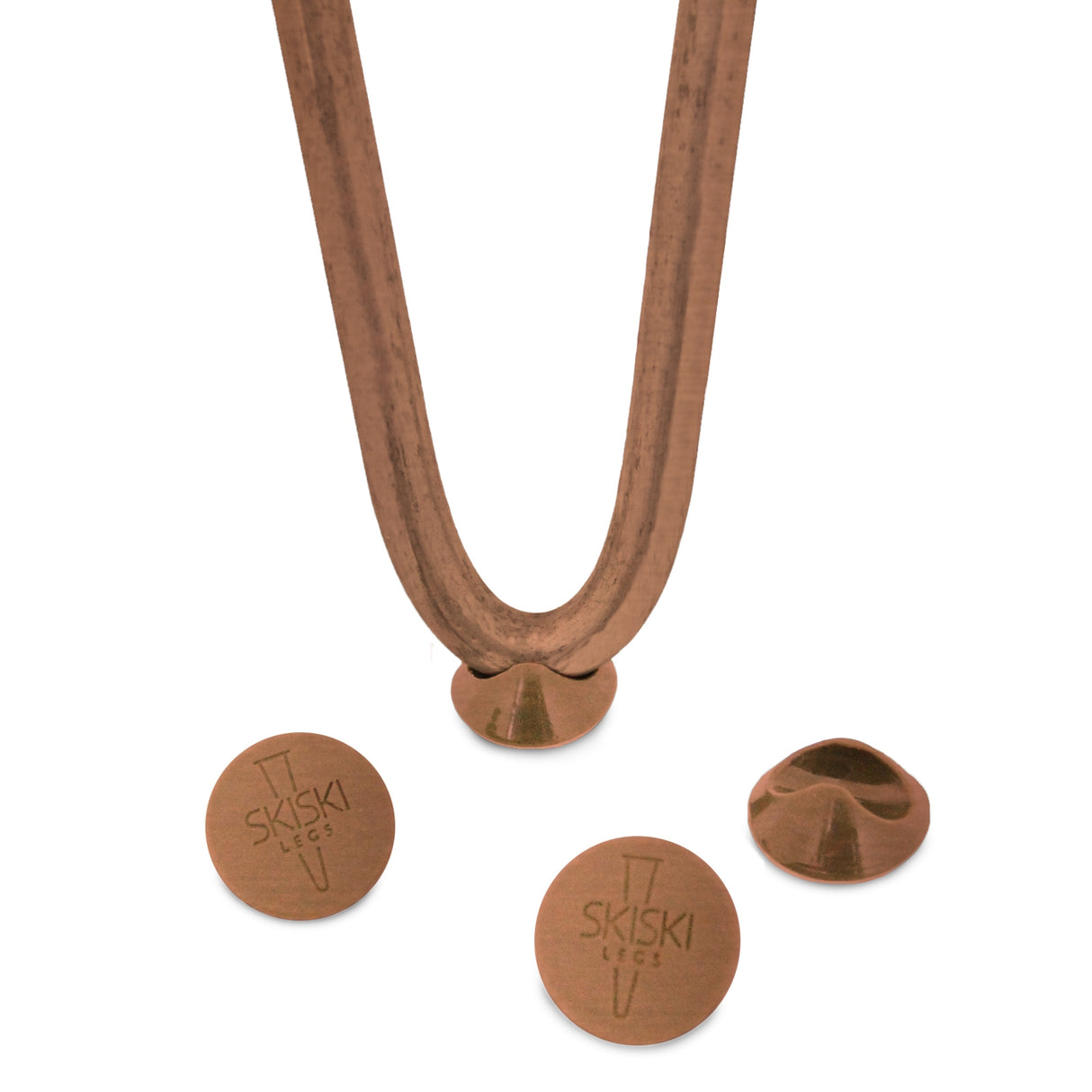 4 x 14" Hairpin Legs - 2 Prong - 10mm - Antique Copper - Like New