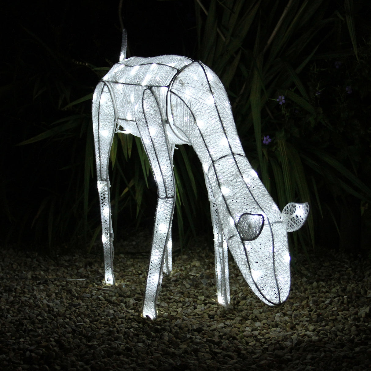 Large Light Up Grazing Doe Reindeer - Used - Very Good