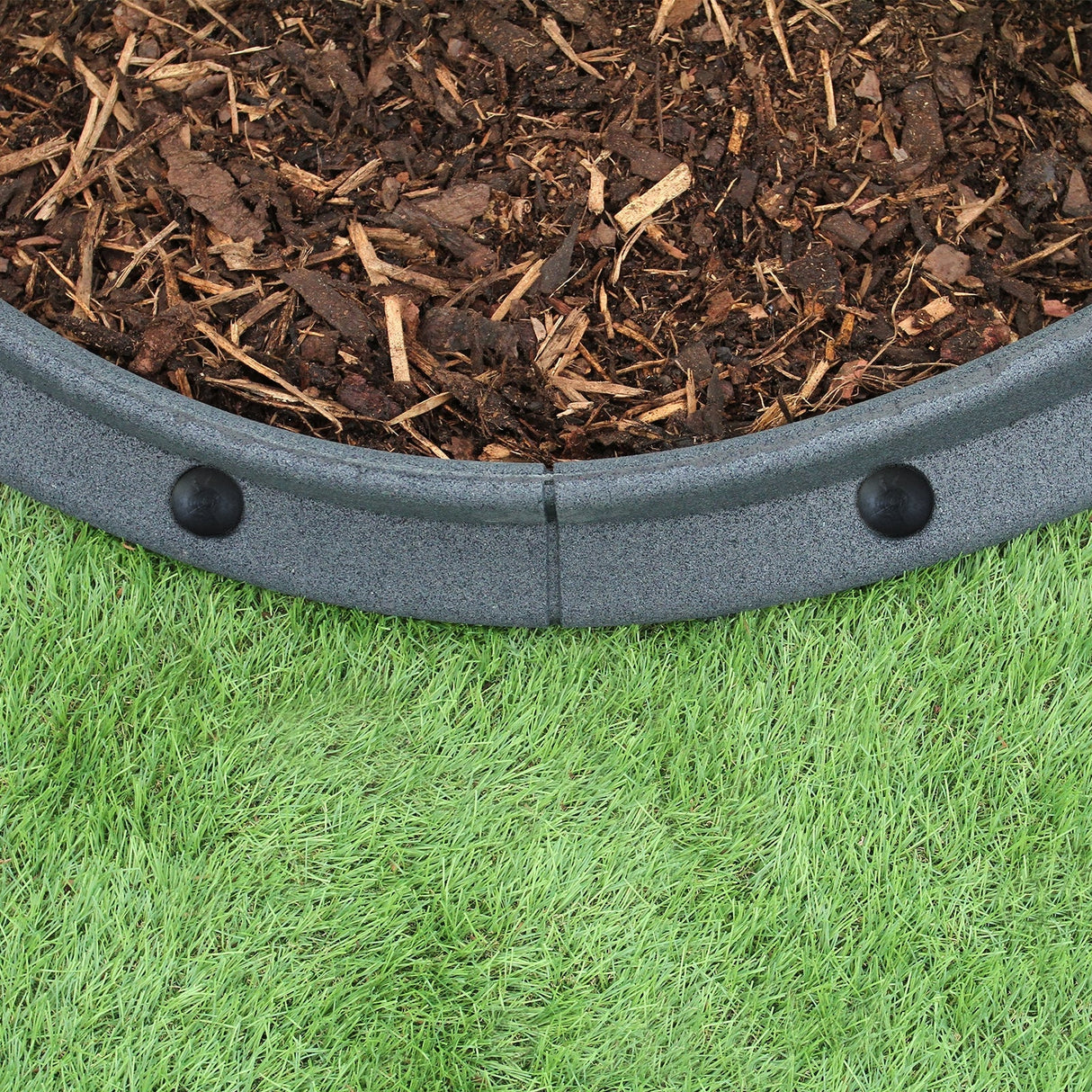 Flexible Lawn Edging Grey 1.2m x 14 - Used - Acceptable