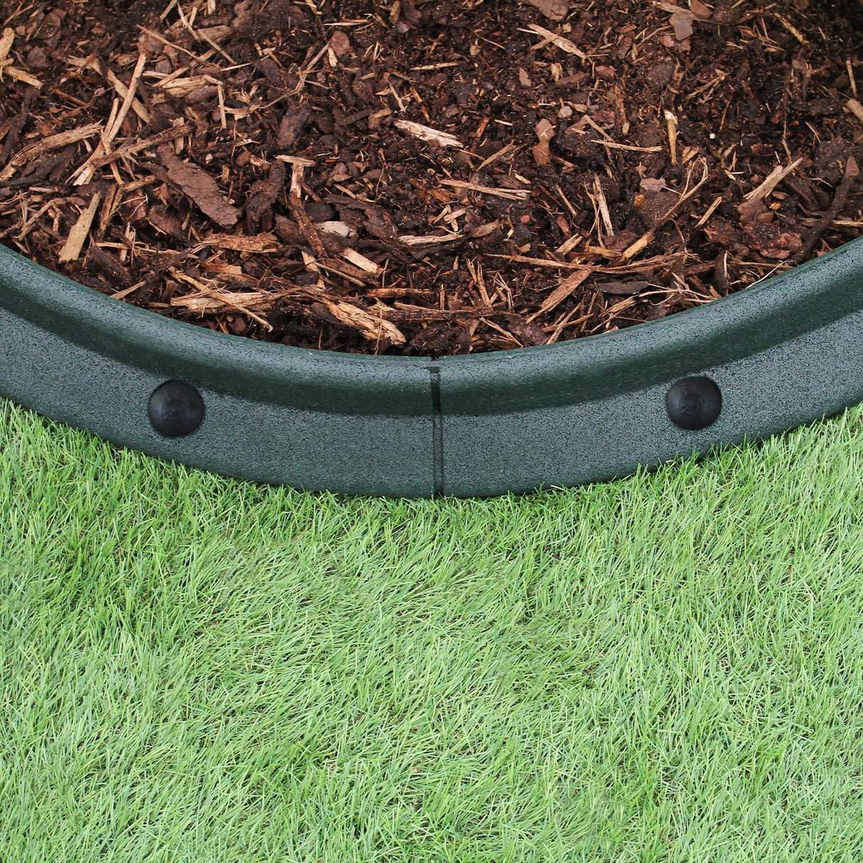 Flexible Lawn Edging Green 1.2m x 12 - Used - Good