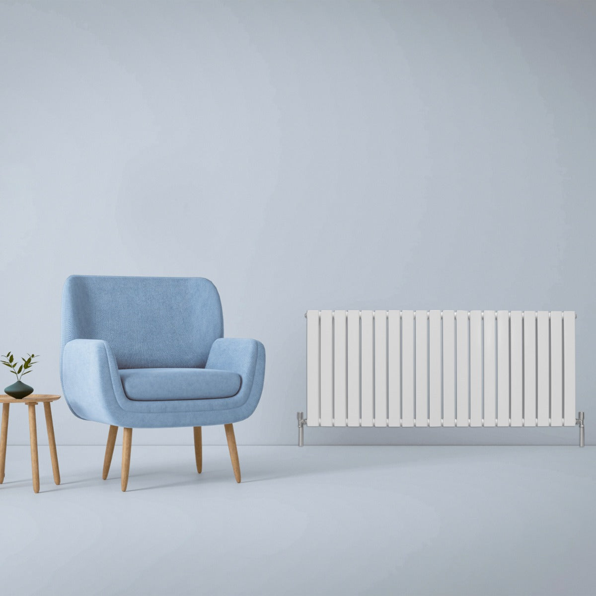 Designer Flat Panel Radiators Gloss White 600mm x 1400mm - Used - Good