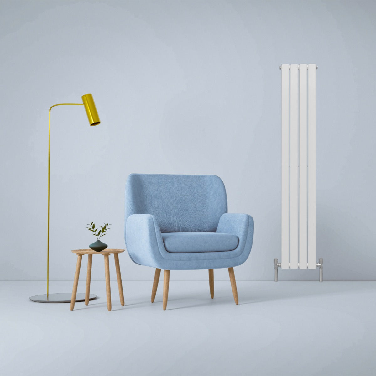Designer Flat Panel Radiators Gloss White 1600mm x 280mm - Used - Good