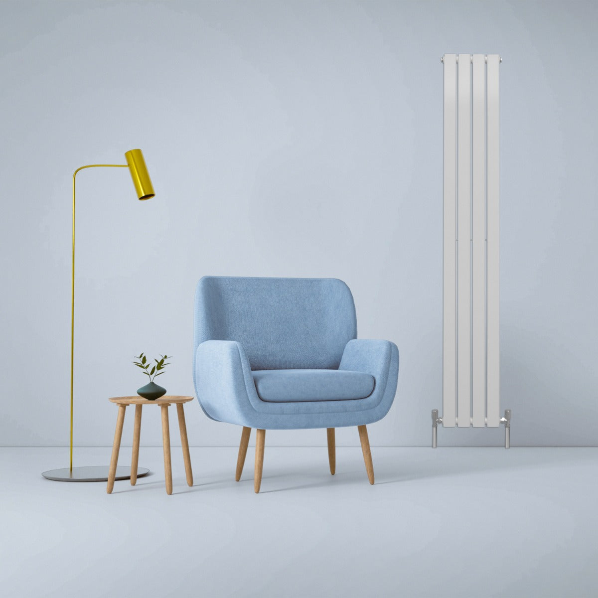 Designer Flat Panel Radiators Gloss White 1800mm x 280mm - Used - Good