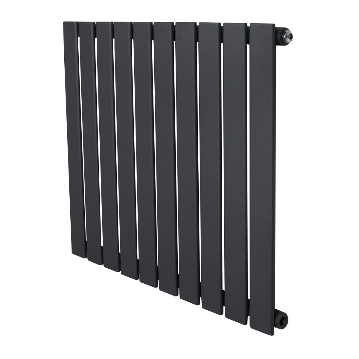 Flat Single Column Radiator - 600 x 700mm - Anthracite Grey - Used - Good
