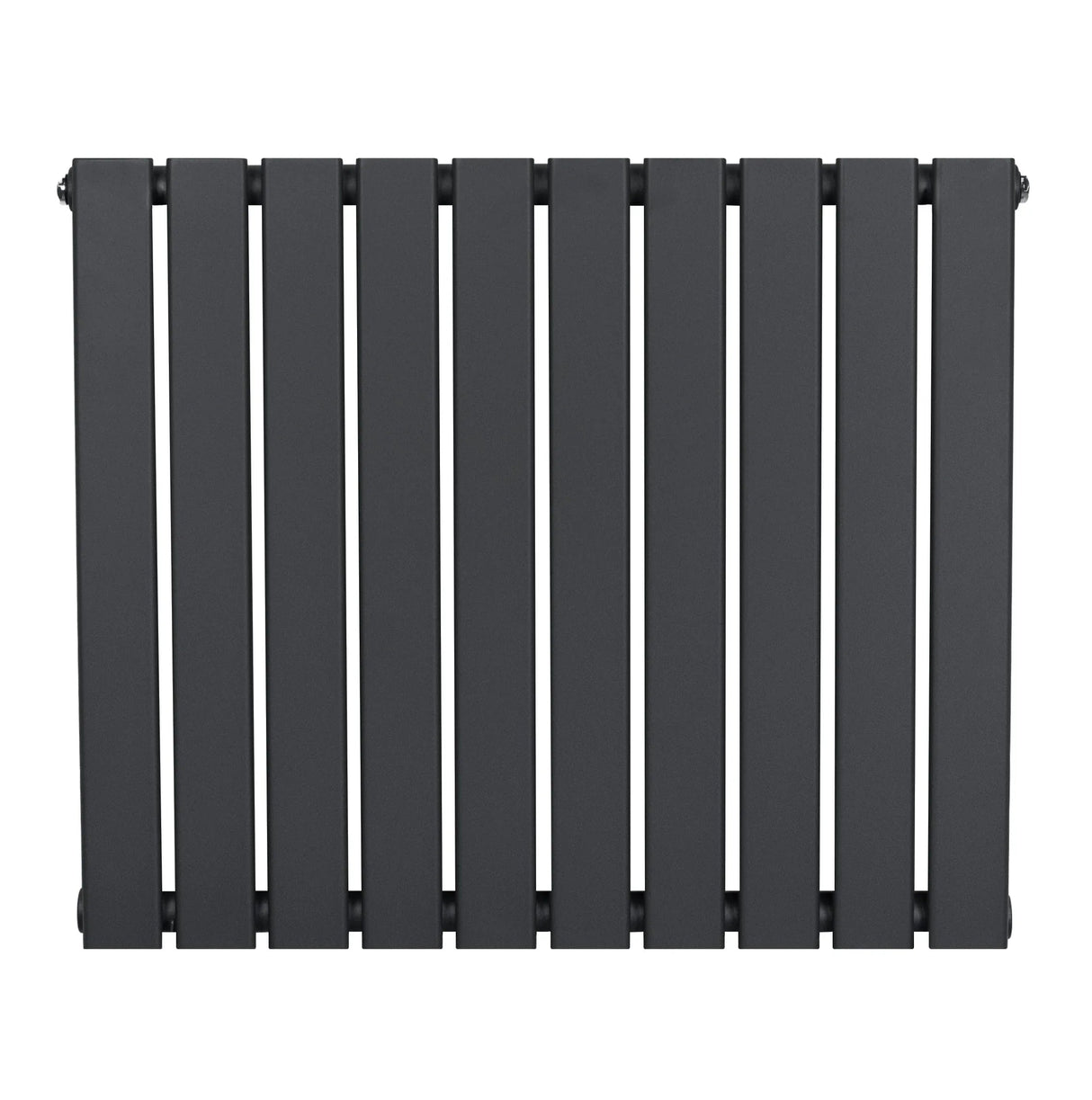Flat Single Column Radiator - 600 x 700mm - Anthracite Grey - Used - Very Good