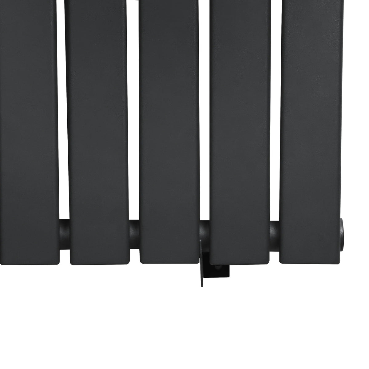Flat Single Column Radiator - 600 x 700mm - Anthracite Grey - Used - Good