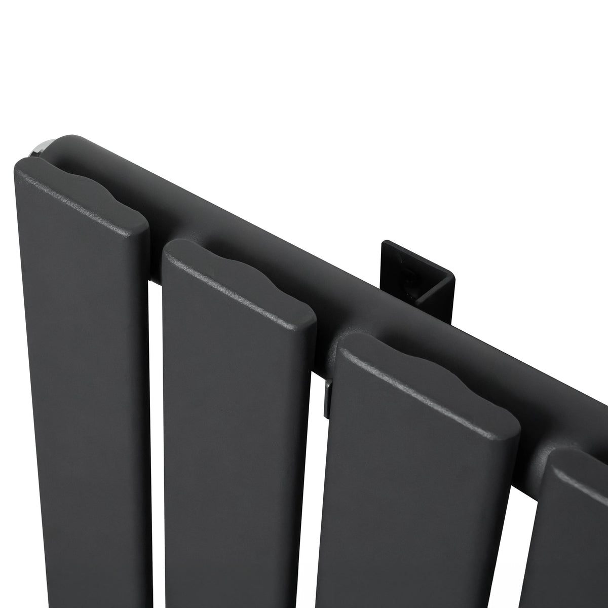 Flat Single Column Radiator - 600 x 1190mm - Anthracite Grey - Like New
